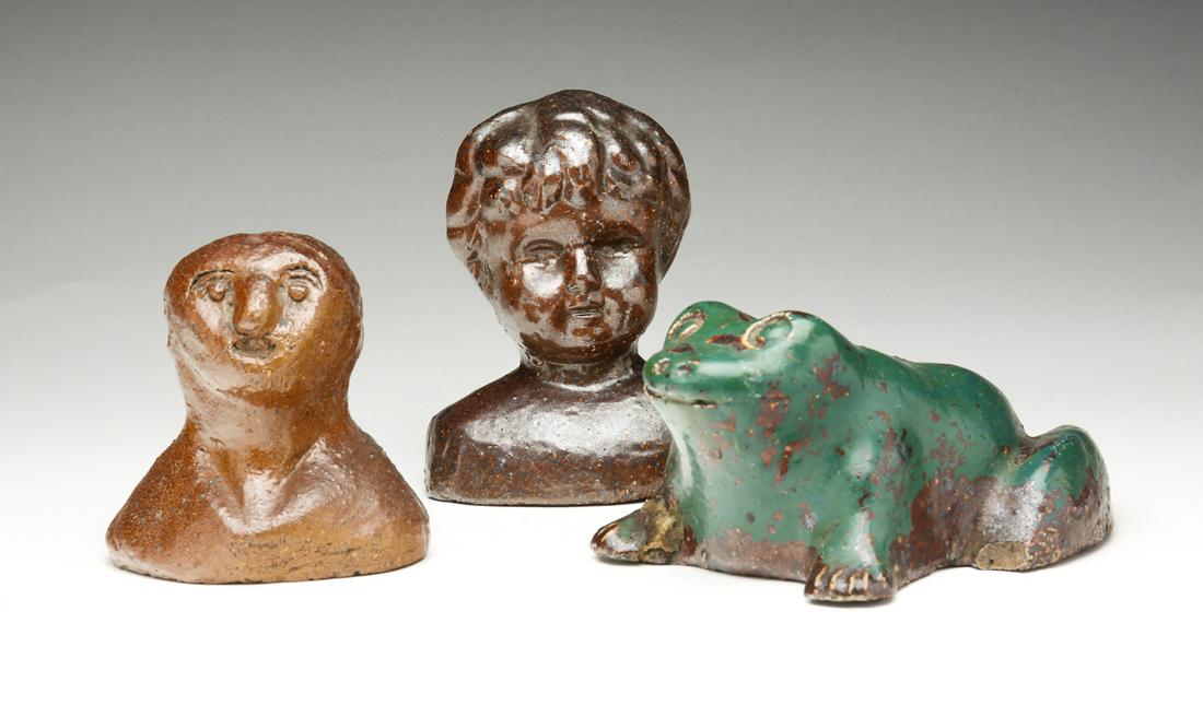 THREE PIECES OF SEWERTILE. (1 of 4)