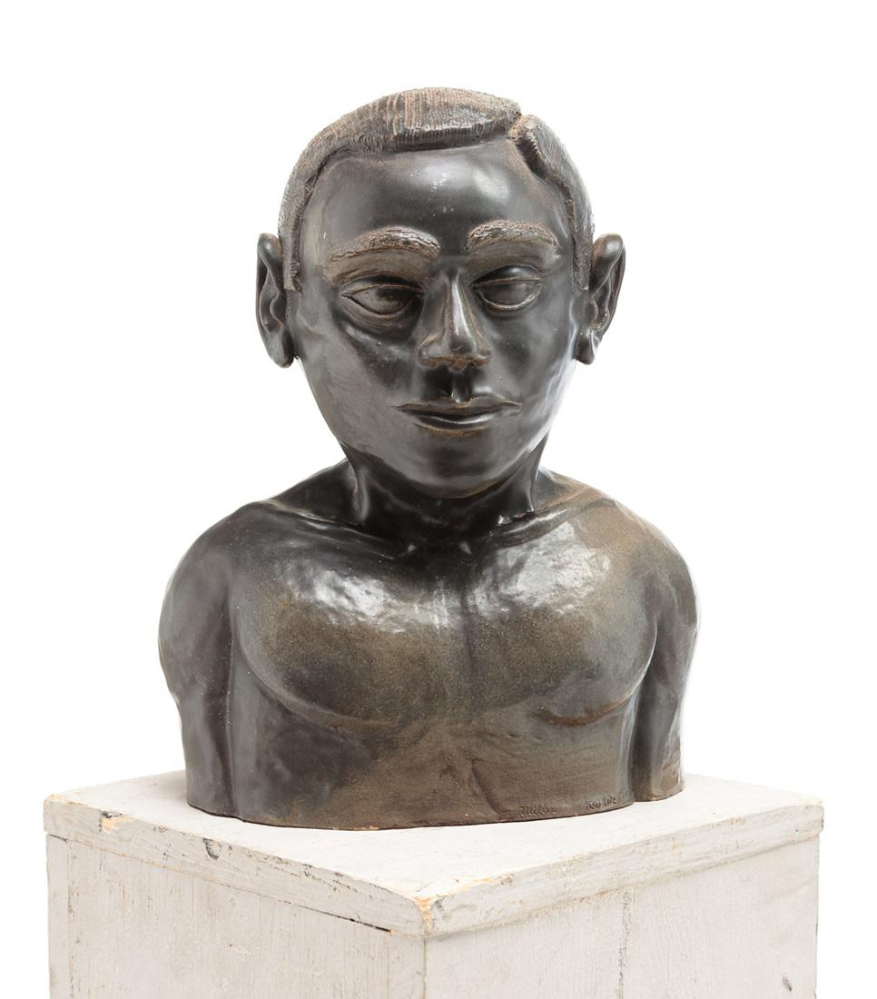 AMERICAN BUFF CLAY BUST. (1 of 5)