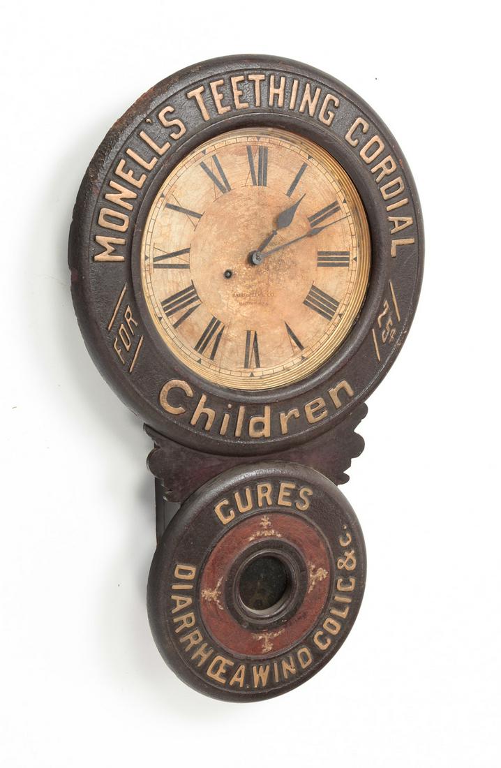 AMERICAN MONELL'S ADVERTISING CLOCK. (1 of 7)