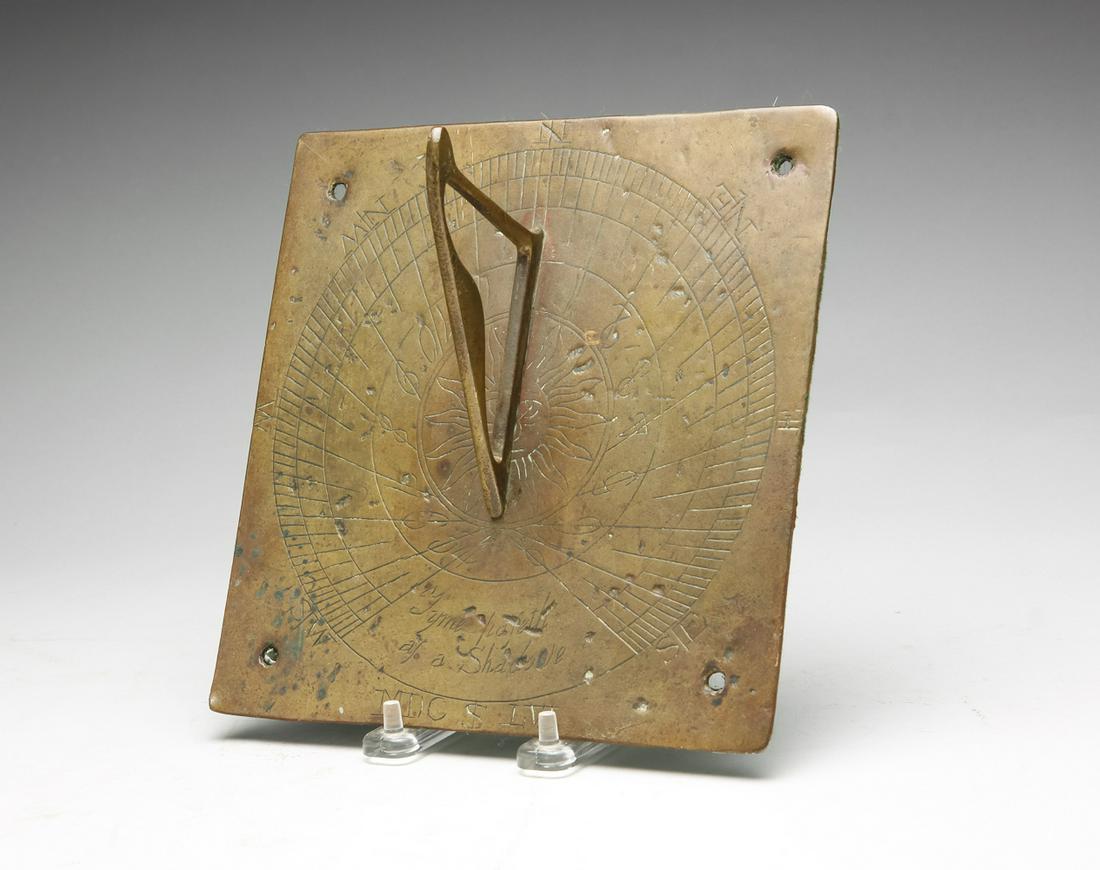 BRASS SUNDIAL. (1 of 4)