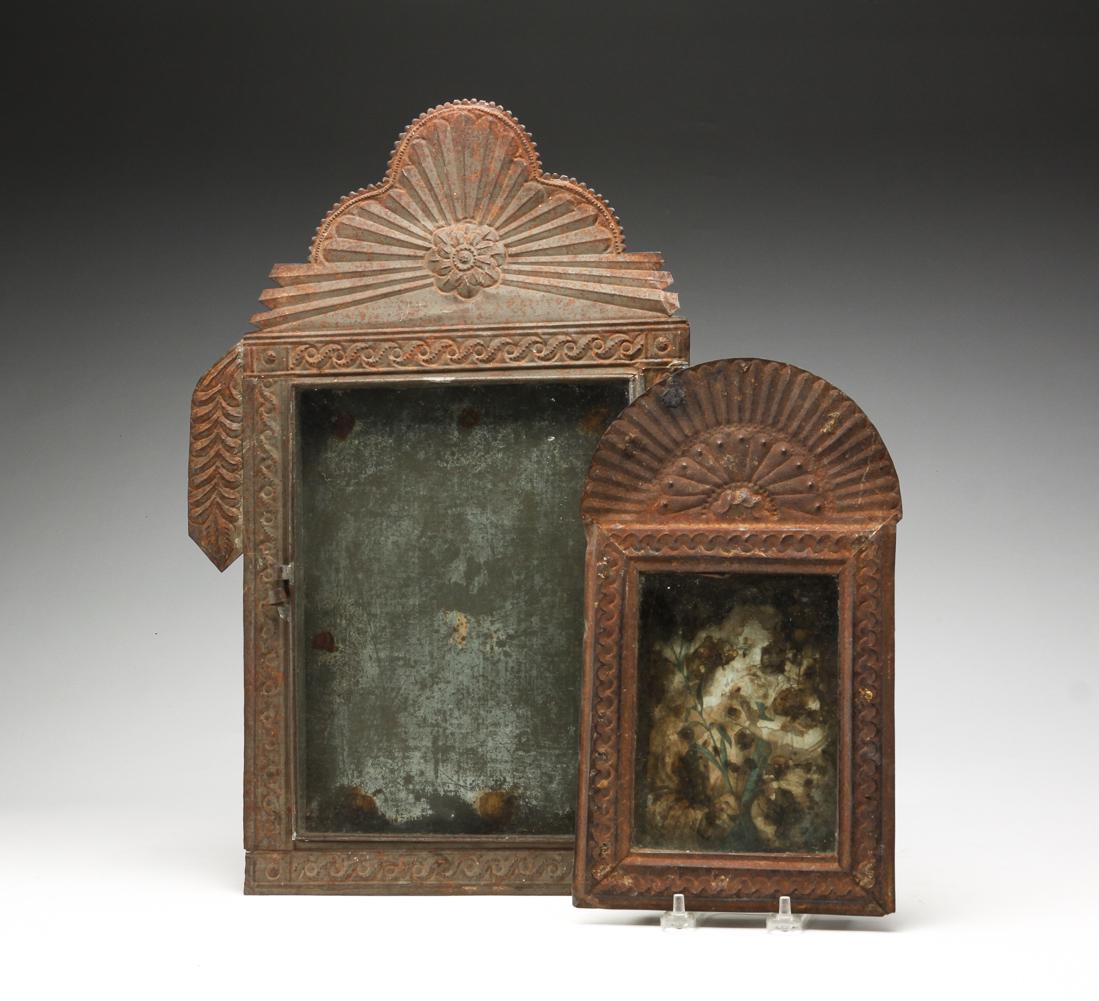 TWO MEXICAN TIN FRAMES. (1 of 5)
