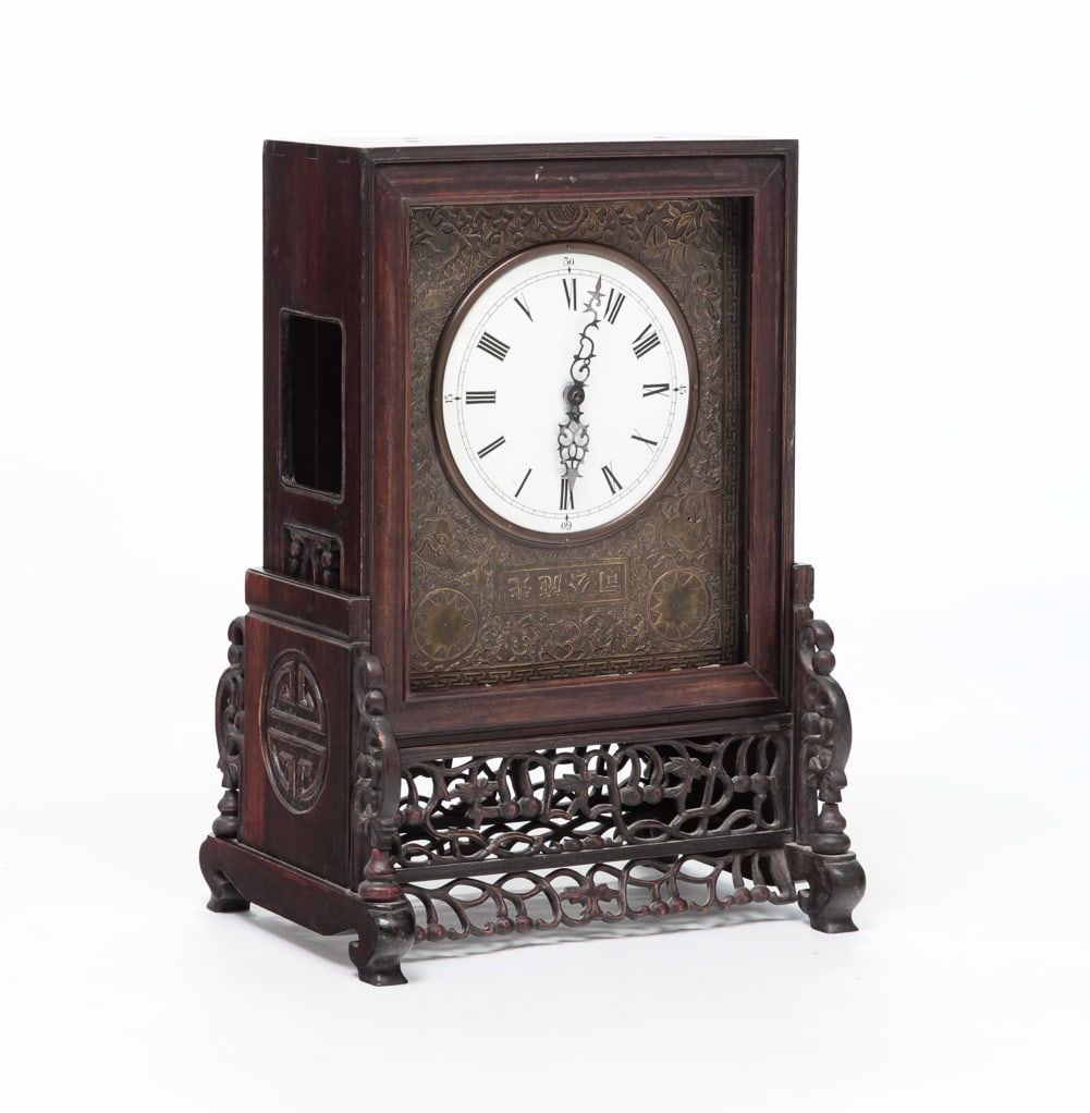 CHINESE EXPORT MANTEL CLOCK.