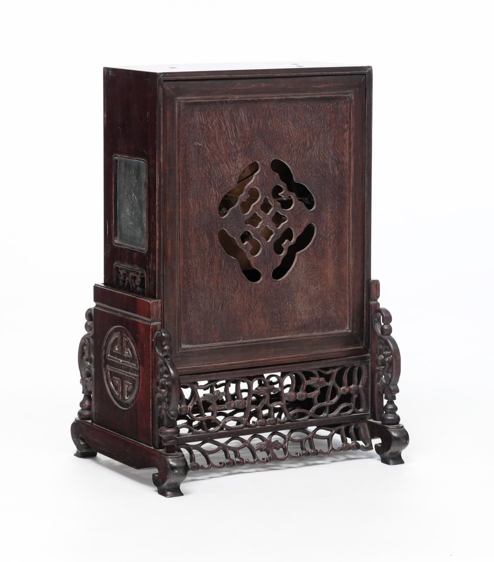 CHINESE EXPORT MANTEL CLOCK. - 5