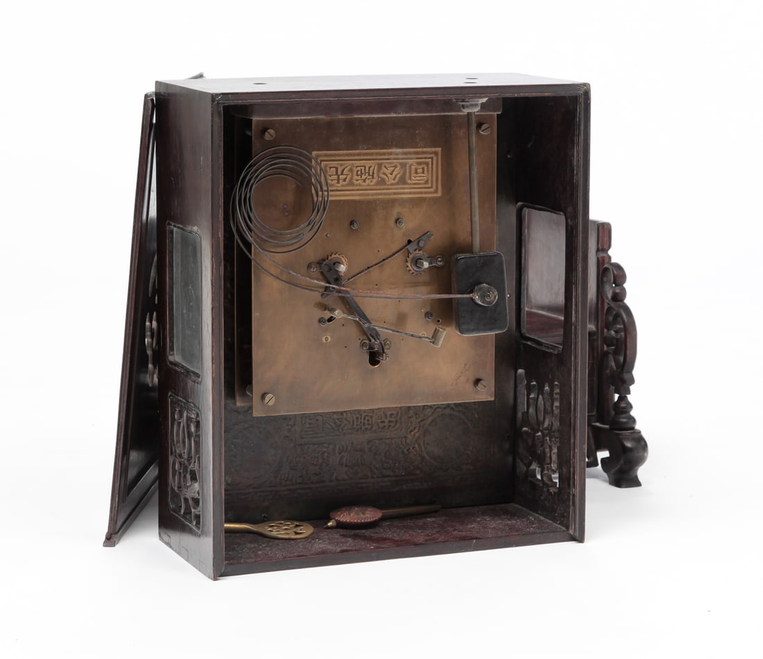 CHINESE EXPORT MANTEL CLOCK. - 6