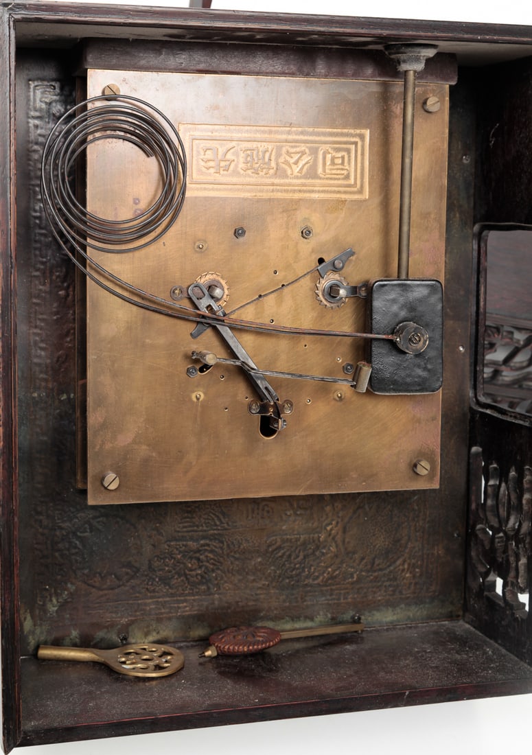 CHINESE EXPORT MANTEL CLOCK. - 7