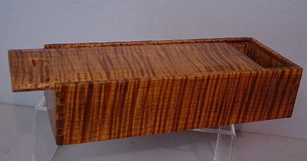TWO PIECES OF CURLY MAPLE. Contemporary