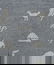 451: TABLE COVER. White cotton cross-stitch on blue an - 5