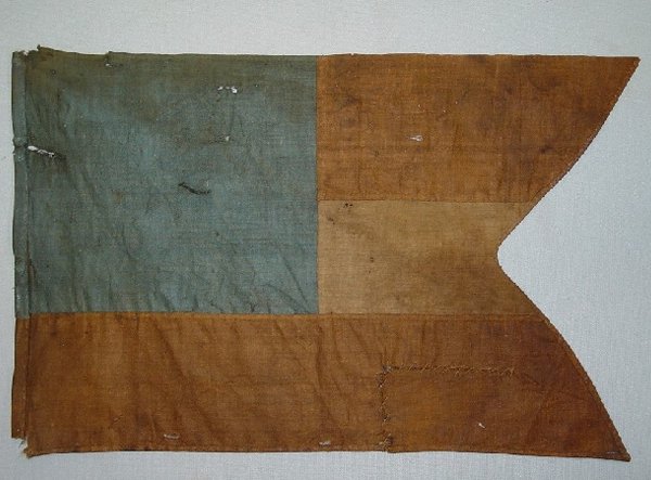 RARE CONFEDERATE CAVALRY GUIDON WITH LAN - 2