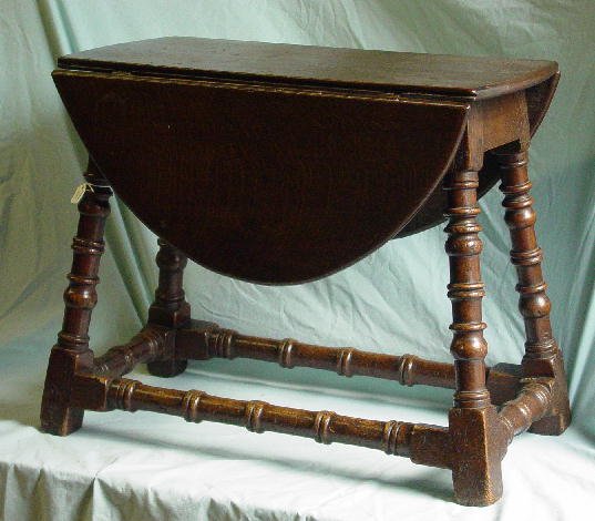 SMALL COUNTRY DROP LEAF TABLE. English. Refinished