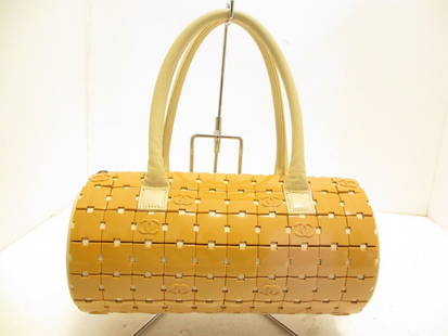 CHANEL HANDBAG: Brand: CHANEL Style: Handbag Color: LightBrown, Ivory Material: Plastic, Leather Product Name: Puzzle Bag Serial: Inside bag All Bidhaus items come with an Authenticity Guarantee. Unless specified abo