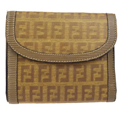 Fendi Wallet: Brand: Fendi Color: Brown Style: Trifold Country of Manufacture: Italy Material: PVC Leather
