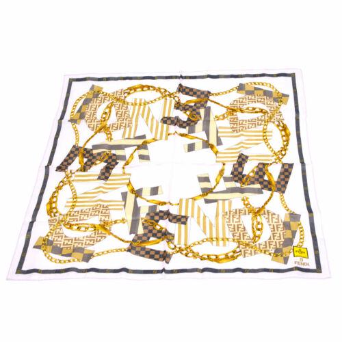 Vintage FENDI Scarf: Brand: FENDI Style: Scarf Material: 100% Cotton Color: Light Pink, Gold, etc Size: NA Width: NA Height: NA Depth: NA Country of Origin: NA Comes With: NA All Bidhaus items come with a 100%
