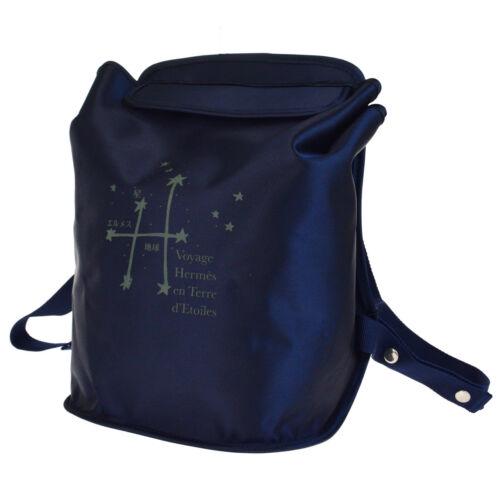 HERMES Backpack: Brand: HERMES Style: Backpack Material: Nylon Color: Navy blue Size: Medium Width: 10.6 Height: 15.4 Depth: 6.7 Country of Origin: Comes With: All Bidhaus items come with a 100% money bac