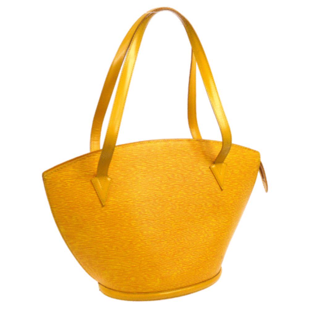 LOUIS VUITTON SAINT JACQUES Shopper BAG: Brand: Louis Vuitton Style: Saint Jacques Shopper Material: Epi Leather Color: Yellow Size: Medium Width: 10.2 Height: 11.8 Depth: 5.9 Country of Origin: France Comes With:
