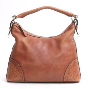 Vintage GUCCI Hand Bag: Brand: GUCCI Style: Shoulder bag Material: leather Color: Brown Size: Medium Width: 13.77 Height: 9.44 Depth: 4.33 Country of Origin: Italy Comes With: