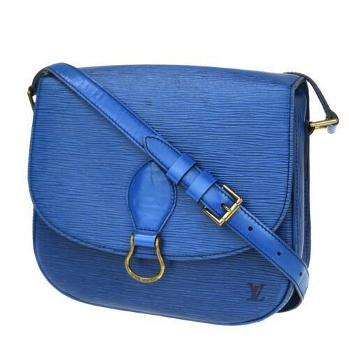 Louis Vuitton Saint Cloud GM Shoulder Bag: Brand: Louis Vuitton Style: Shoulder Bag Material: Epi Leather Color: Blue Size: Medium Width: 9.4 Height: 8.3 Depth: 2.8 Country of Origin: Comes With: All Bidhaus items come with a 100%