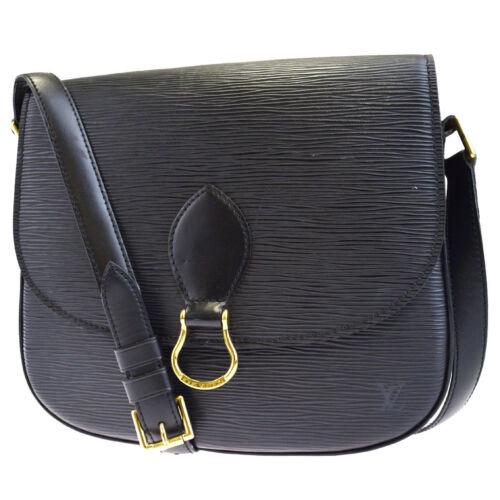 Louis Vuitton Saint Cloud GM Shoulder Bag: Brand: Louis Vuitton Style: Shoulder Bag Material: Epi Leather Color: Black Size: Medium Width: 9.4 Height: 8.3 Depth: 2.8 Country of Origin: Comes With: All Bidhaus items come with a 100
