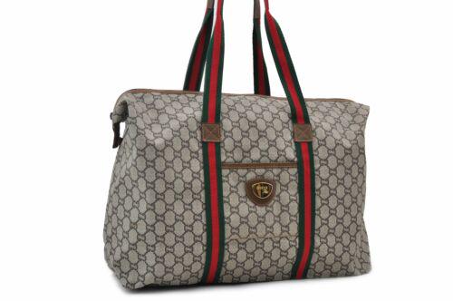 Gucci Sherry Line Tote: Brand: GUCCI Style: Tote Bag Material: PVC Color: Brown Size: Width: 22.4inches (57cm) Height: 13.8inches (35cm) Depth: 5.9inches (15cm) Country of Origin: Italy Comes With: All Bidhaus i