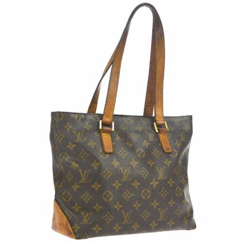 Louis Vuitton Cabas Piano Tote: Brand: Louis Vuitton Style: Totes & Shoppers Material: Monogram Canvas, Leather Color: Brown Size: Medium Width: 10.6 Height: 9.6 Depth: 4.7 Country of Origin: France Comes With: All Bidha