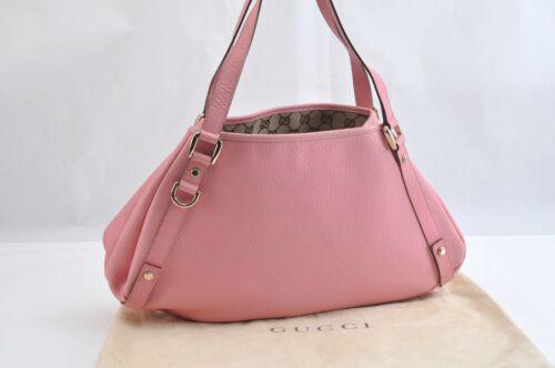 Gucci Tote: Brand: GUCCI Style: Tote Bag Material: Leather Color: Pink Size: Width: 16.1inches (41cm) Height: 10inches (25.5cm) Depth: 4.3inches (11cm) Country of Origin: Italy Comes With: All Bidhau
