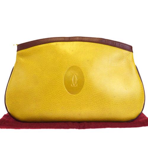 Cartier Pouch: Brand: Must De Cartier Style: Material: Color: Size: Width: Height: Depth: Country of Origin: Unknown Comes With: All Bidhaus items come with a 100% money back authenticity guarante