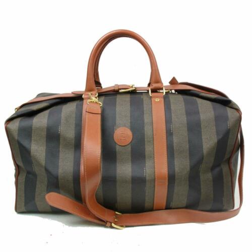 Fendi Bag: Brand: Fendi Style: Boston Bag Material: PVC Color: Browns Size: Width: 18.8 inch(approx) /48 cm(approx) Height: 9.05 inch(approx) /23 cm(approx) Depth: 9.44 inch(approx) /24 cm(approx) Country of Ori