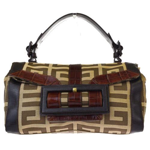 Givenchy Bag: Brand: Givenchy Style: Shoulder Bag Material: Leather Canvas Color: Brown Size: Medium Width: 11.8 Height: 7.5 Depth: 6.3 Country of Origin: Comes With: All Bidhaus items come with a 100% money-back a