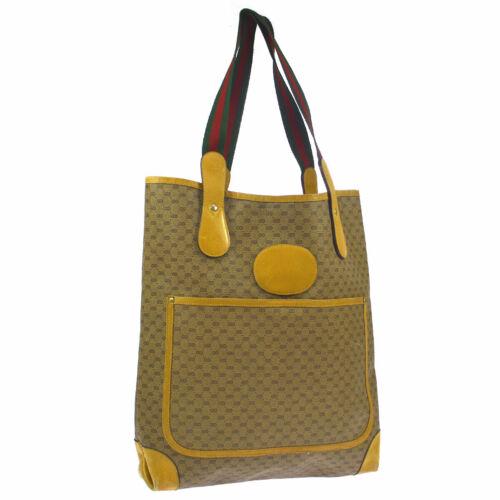 Gucci Tote Bag: Brand: Gucci Style: Shoulder Tote Bag Material: PVC, Leather Color: Brown, Green, Red Size: Large Width: 13.8 Height: 15.7 Depth: 3.5 Country of Origin: Italy Comes With: All Bidhaus items come with a