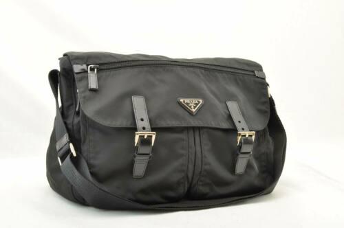 PRADA Shoulder Bag: Brand: PRADA Style: Shoulder Bag Material: Nylon Color: Black Size: W36 x H28 x D14cm / Shoulder Drop 30-60cm(Approx) Width: Height: Depth: Country of Origin: Comes With: All Bidhaus items come w