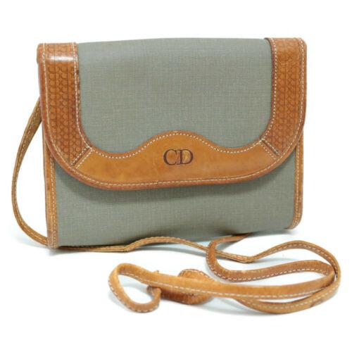 CHRISTIAN DIOR Shoulder Bag Gray: Brand: Christian Dior Style: Shoulder Bag Material: PVC Leather Color: Gray Size: W17.5 x H13.5 x D4cm(Approx) Width: Height: Depth: Country of Origin: Comes With: All Bidhaus items come with a 1