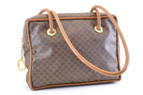 CELINE Macadam Shoulder Bag: Brand: CELINE Style: Shoulder Bag Material: PVC Leather Color: Brown Size: W31 x H24 xD8cm(Approx) Width: Height: Depth: Country of Origin: Comes With: All Bidhaus items come with a 100% money-ba