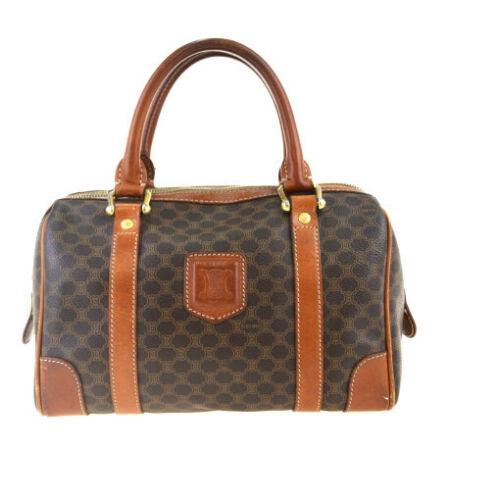 Ce Macadam , Handbag: Brand: Celine Style: Handbag Material: PVC, Leather Color: Brown Size: 6.1'' x 9.84'' x 5.31'' Width: Height: Depth: Country of Origin: Italy Comes With: All Bidhaus items come with a 100% money-b