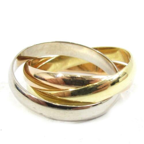 Cartier Trinity Ring: Brand: Cartier Style: Ring Material: 18KYG(750) Yellow Gold 18KPG 18KWG Color: Gold Size: Width 5mm(0.19") Width: Height: Depth: Country of Origin: France Comes With: All Bidhaus items come with a