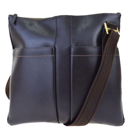 SAATORE FERRAGAMO Men's Shoulder Bag: Brand: Salvatore Ferragamo Style: Shoulder Bag Material: leather Color: Brown Size: W 13 x H 12.2 x D 0.6 "(approx.) Width: 13 Height: 12.2 Depth: 0.6 Country of Origin: Comes With: All Bidhaus item