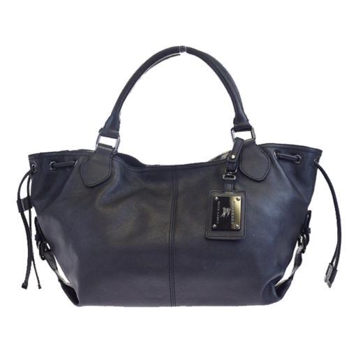 Burberry Shoulder Bag: Brand: Burberry Blue Label Style: Shoulder Bag Material: Leather Color: Black Size: Medium Width: 10.6 Height: 9.1 Depth: 6.3 Strap Drop: 6.3 Country of Origin: Comes With: All