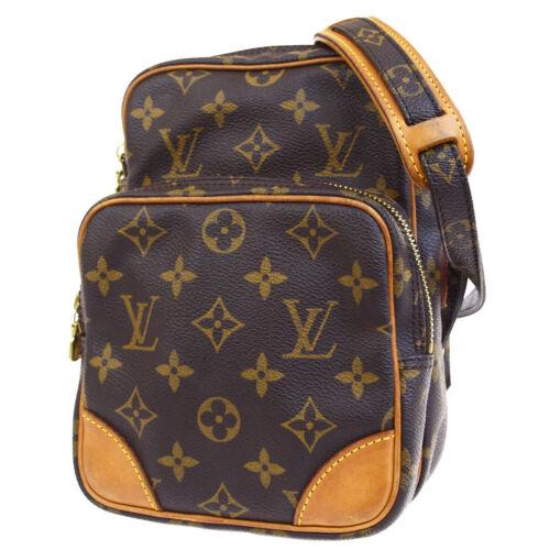 Louis Vuitton Amazon Shoulder Bag: Brand: Louis Vuitton Style: Shoulder Bag Material: Monogram Canvas,Leather Color: Brown Size: Medium Width: 6.3 Height: 8.3 Depth: 3.5 Strap Drop: 17.3 - 20.9 Country of Origin: Com