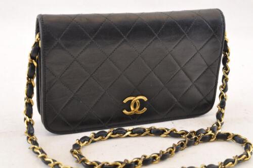 CHANEL Matelasse Shoulder Bag: Brand: CHANEL Style: Shoulder Bag Material: Lamb Skin Color: Black Size: W19 x H11.5 x D4cm(Approx)/ Shoulder Drop 42cm(Approx) Width: Height: Depth: Country of Origin: Comes With: All Bidhaus items c