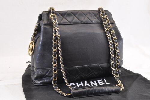 CHANEL Shoulder Bag: Brand: CHANEL Style: Shoulder Bag Material: Lamb Skin Color: Black Size: W30 x H25 x D8cm / Shoulder Drop 34cm(Approx) Width: Height: Depth: Country of Origin: Comes With: All Bidhaus items come with 