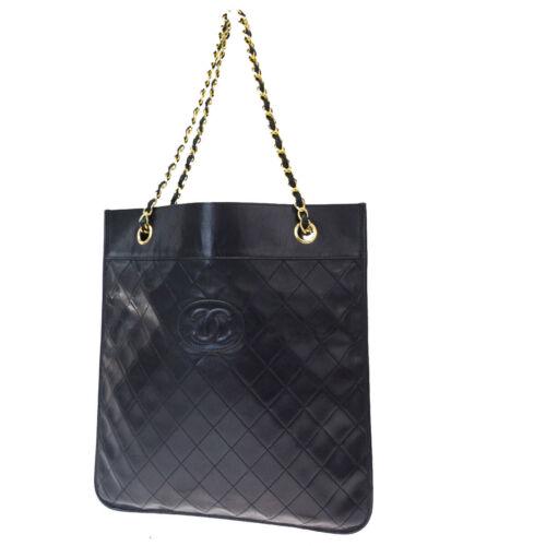 CHANEL Logo shoulder: Brand: CHANEL Style: Shoulder Bag Material: Leather Color: Black Size: Width: Height: 11.4 Depth: 0.2 Country of Origin: Medium Comes With: All Bidhaus items come with a 100% money-back authenticity g