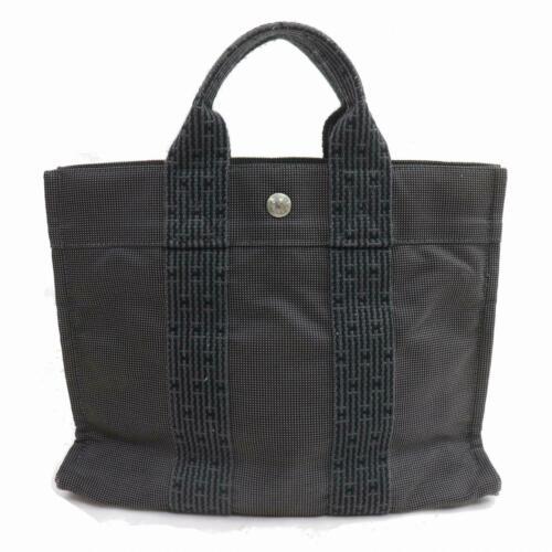 Hermes Tote: Brand: Hermes Style: Tote Bag Material: Canvas Color: Grays Size: Width: 11.8 inch(approx) /30 cm(approx) Height: 9.05 inch(approx) /23 cm(approx) Depth: 2.75 inch(approx) /7 cm(approx) Country of Ori