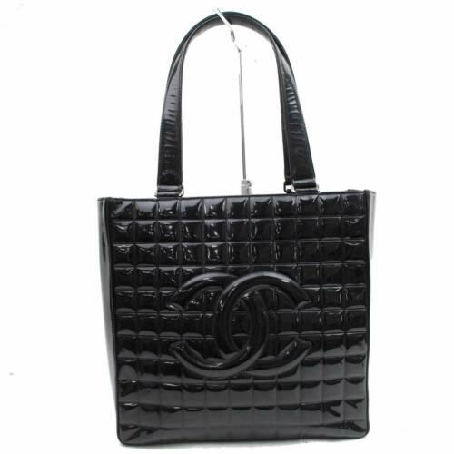 Chanel Tote: Brand: Chanel Style: Tote Bag Material: Patent Leather Color: Black Size: Width: 13.7 inch(approx) /35 cm(approx) Height: 11.8 inch(approx) /30 cm(approx) Depth: 3.54 inch(approx) /9 cm(approx) Countr