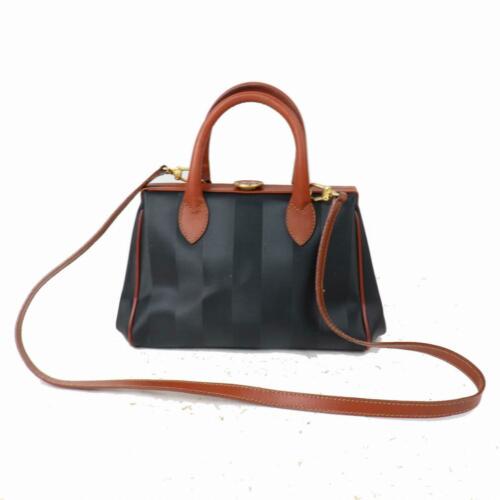 Authenticentic FENDI Hand Bag: Brand: Fendi Style: Material: PVC Color: Black Size: Width: 9.44 inch(approx) /24 cm(approx) Height: 6.69 inch(approx) /17 cm(approx) Depth: 5.11 inch(approx) /13 cm(approx) Country of Origin: Comes W