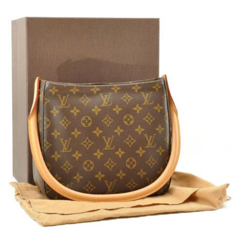 LOUIS VUITTON Looping MM Shoulder Bag: Brand: LOUIS VUITTON Style: Shoulder Bag Material: Monogram Canvas Color: Monogram Size: Width: W24 x H21.5 x D10.5cm / Handle Drop 21.5cm(Approx) Height: Depth: Strap Drop: Country of Origin: Comes W