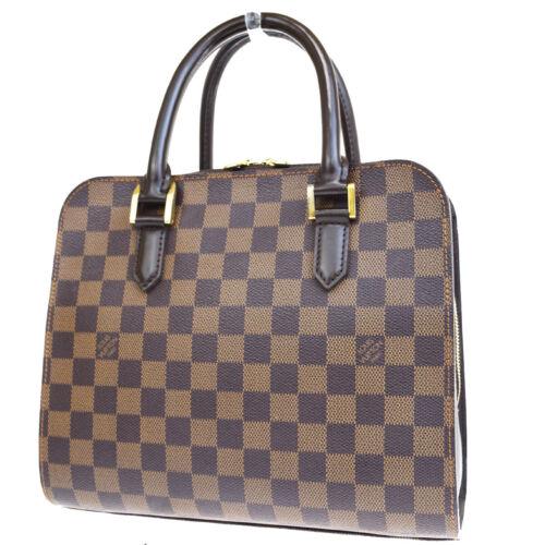Louis Vuitton Tote Bag: Brand: Louis Vuitton Style: Hand Bag Material: Damier, Leather Color: Brown Size: Width: Medium Height: 8.7 Depth: 3.9 Strap Drop: 9.4 Country of Origin: France Comes With: All Bidhaus items come with