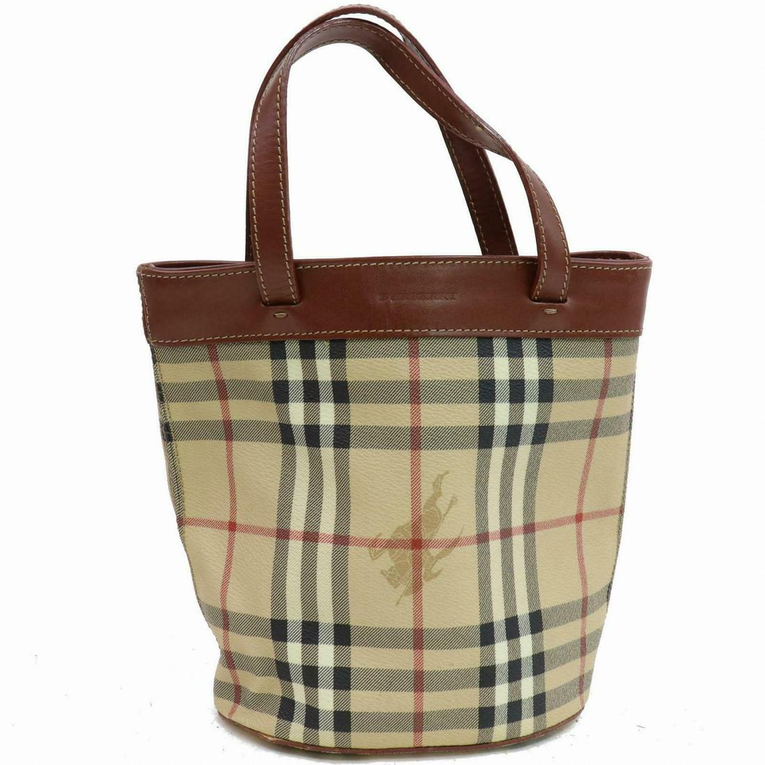 Authentic Burberry London PVC: Brand: Burberry London Style: Material: PVC Color: Height: 7.87 inch(approx) /20 cm(approx) Depth: 4.33 inch(approx) /11 cm(approx) Width: 6.49 inch(approx) /16.5 cm(approx) Country of Origin: Conditi