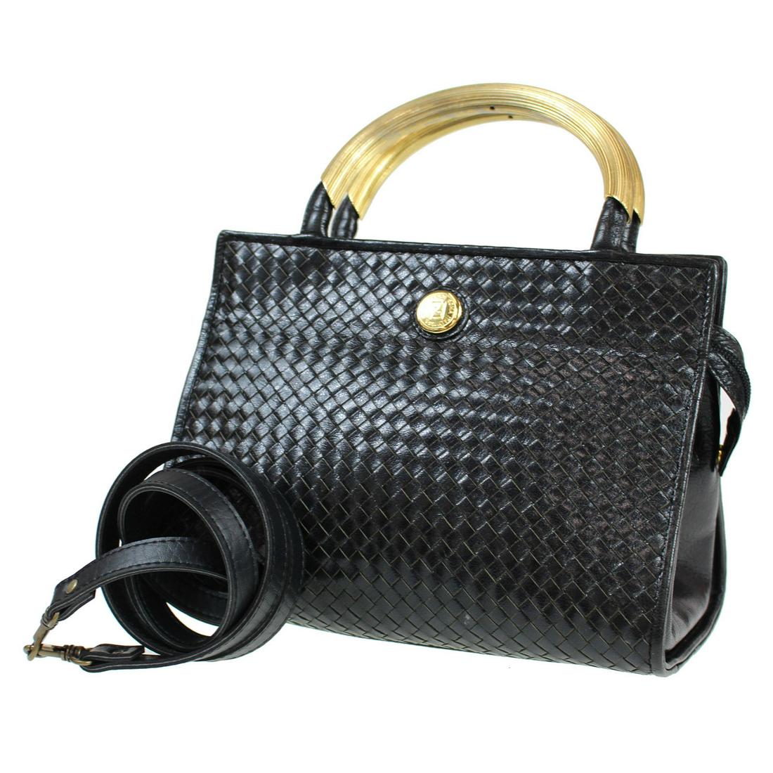 Authentic Fendi Hand Bag: Brand: Fendi Style: Hand Bag Material: Color: Black Gold Size: Medium Country of Origin: Italy All Bidhaus items come with a 100% money-back authenticity guarantee. Please refer to images carefully fo