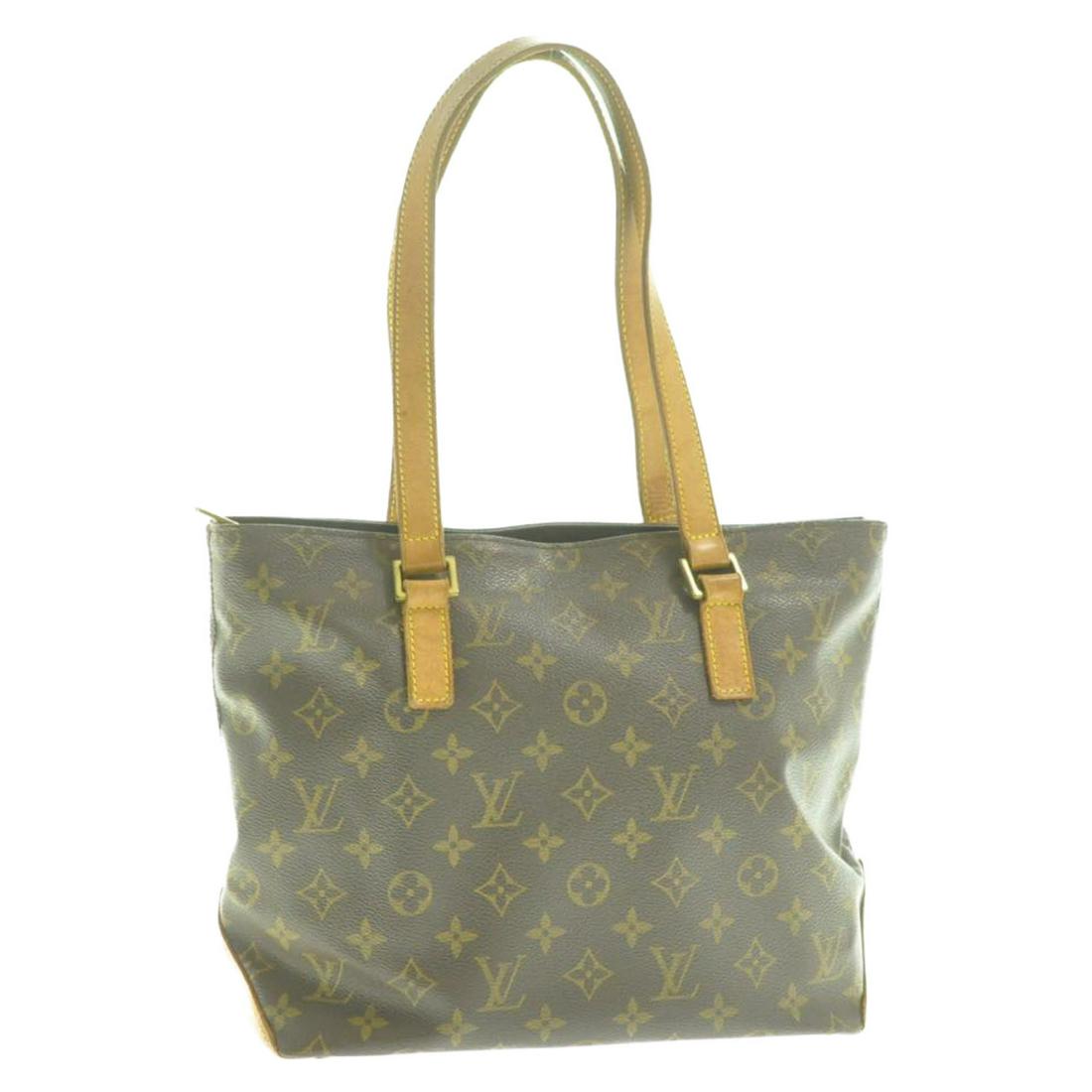 LOUIS VUITTON Monogram Cabas Piano Tote: Brand: LOUIS VUITTON Style: Tote Bag Material: Monogram Canvas Color: Monogram Size (Inches): W12.6 x H9.5 x D4.7" / Shoulder Strap Length 19"(Approx) Exterior Condition: Monogram Canvas : lose shape,