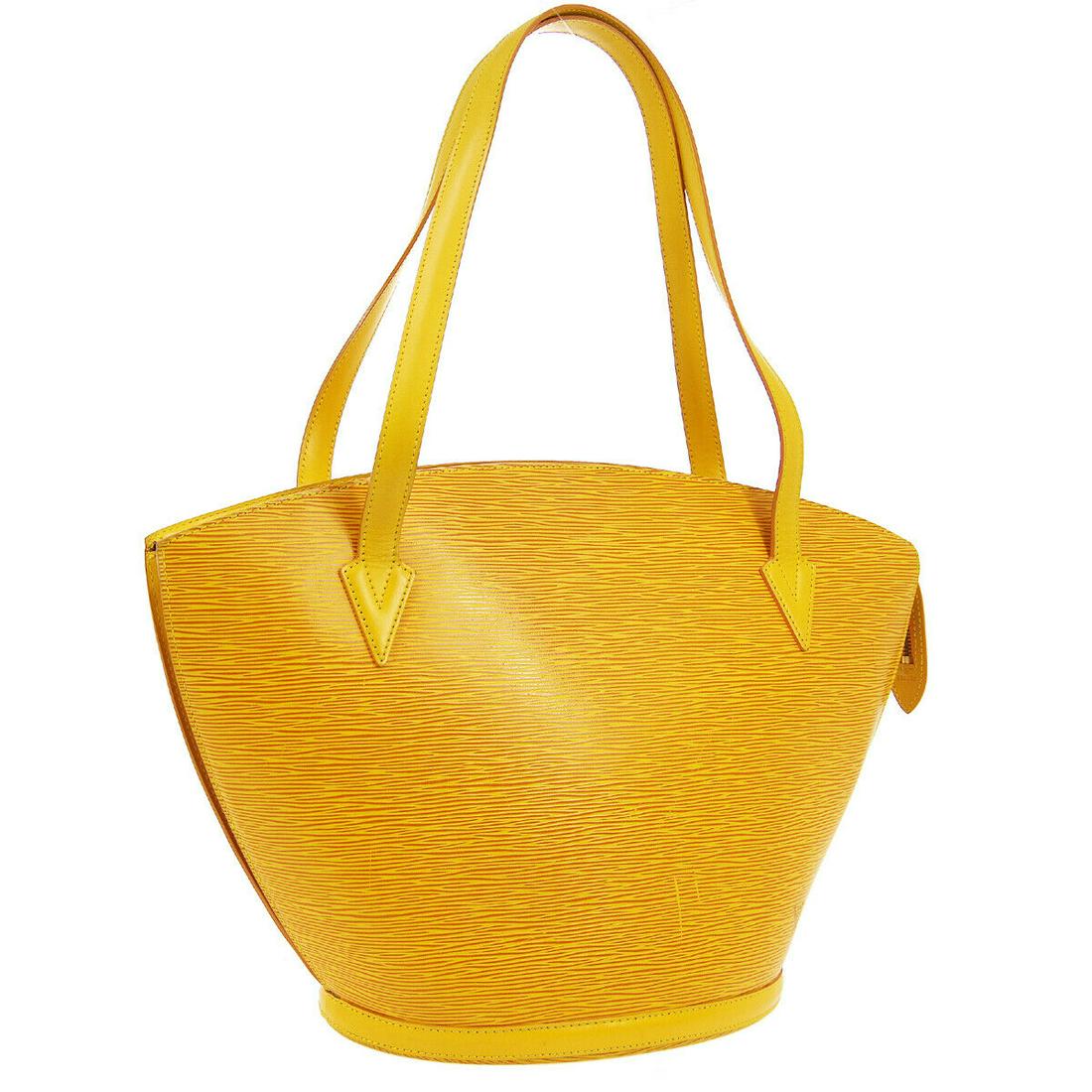 Authentic LOUIS VUITTON Epi Shoulder Bag: Brand: LOUIS VUITTON Material: Epi Leather, Leather Style: Totes & Shoppers Color: Yellow Size(inch): W10.2 x H11.8 x D5.9 " / Strap Drop: 9.8 Country of Origin: France Come with: Dust Bag All Bidhaus