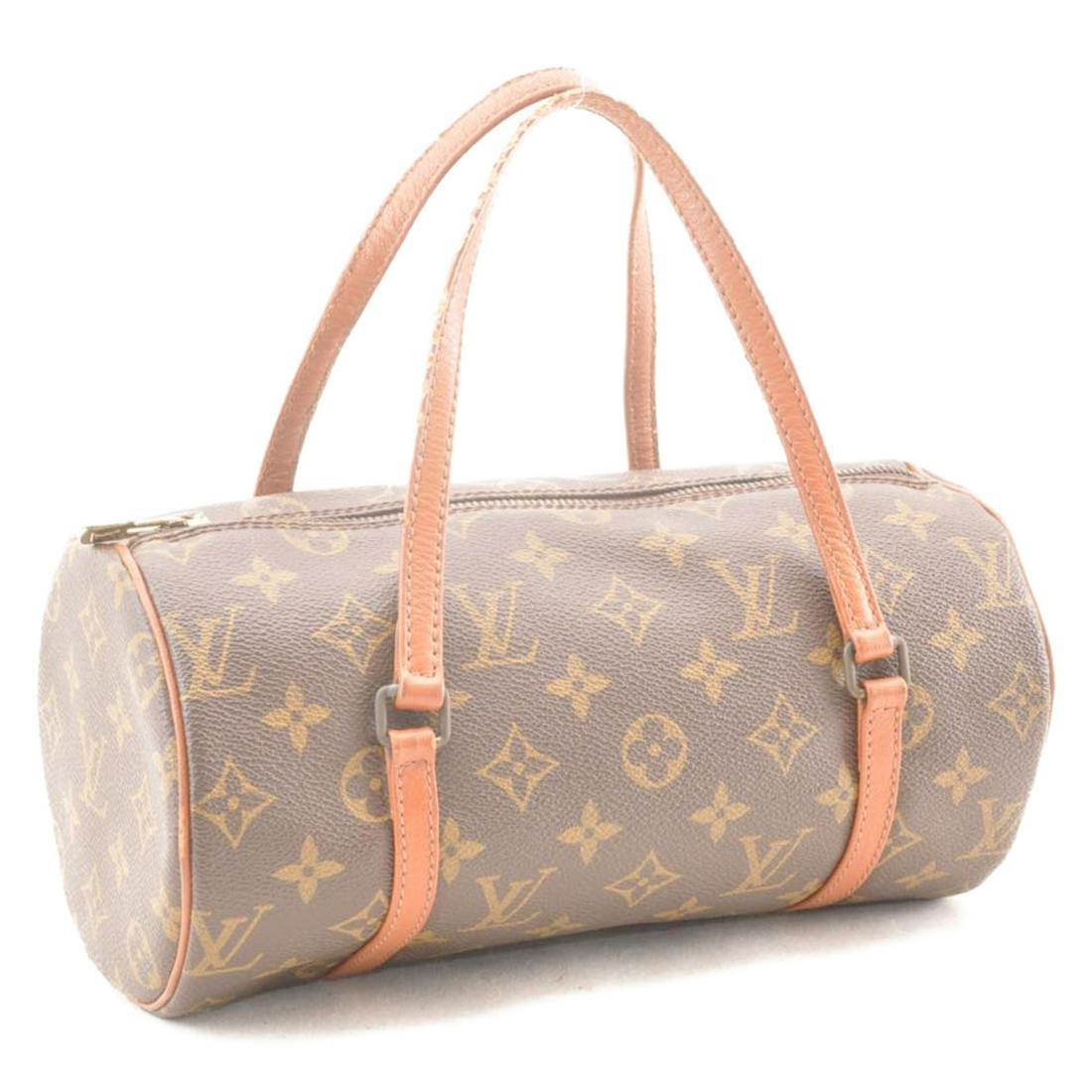Authentic LOUIS VUITTON Monogram Papillon 26 Old Model: Brand: LOUIS VUITTON Material: Monogram Canvas Style: Hand Bag Color: Monogram Size(inch): W10.2 x H5.1 x D5.1â€³(Approx) Country of Origin: France Accessory: There is no item box and dust bag. We
