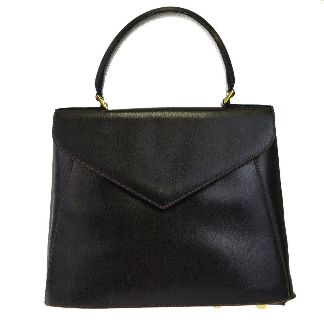 Authentic SALVATORE FERRAGAMO Leather Hand Bag: Brand: SALVATORE FERRAGAMO Material: Leather Style: Hand Bag Color: Brown Size(inch): W 9.1 x H 7.9 x D 3.5 "(approx.) Country of Origin: Italy Come with: - All Bidhaus items come with a 100% money-ba